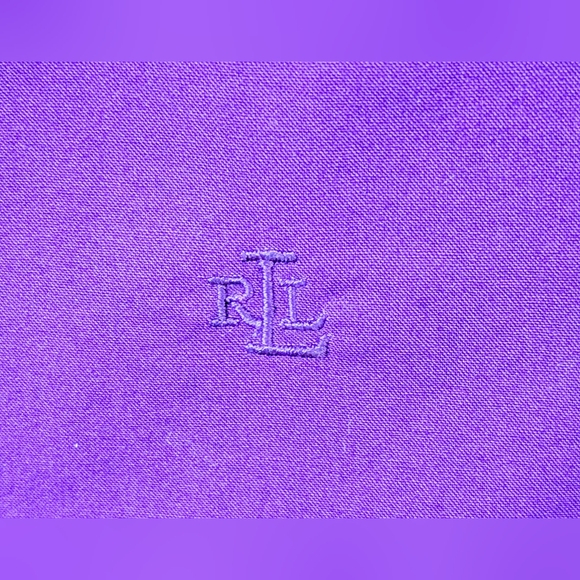 Women's Ralph Lauren Deep Purple Long Sleeve Dress Shirt - Picture 4 of 4